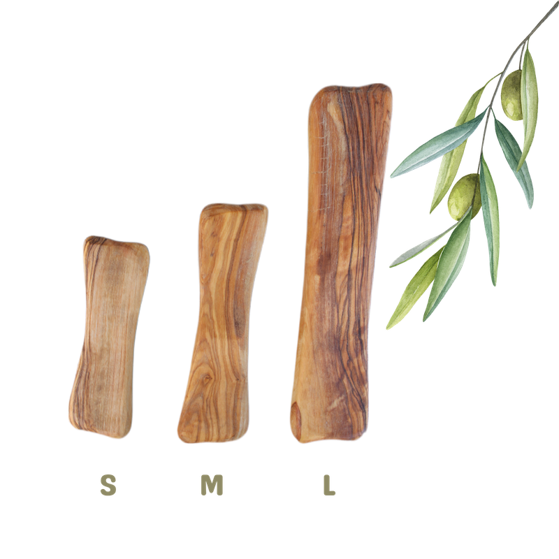 Mastication naturelle pour chien os en bois d'olivier